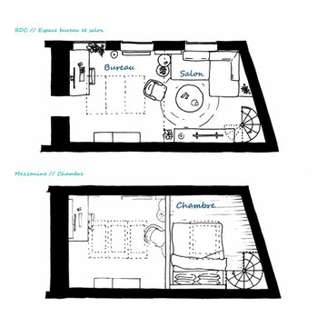 Création d'une mezzanine, rénovation pour optimisation d'espace