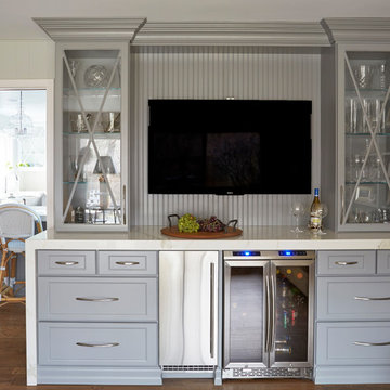 Unique Beadboard Ceiling and Two Islands