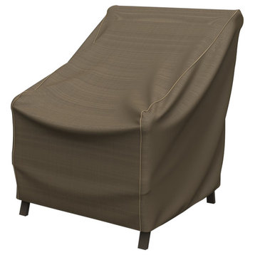 Budge NeverWet Hillside Patio Chair Cover, Black & Tan, Medium - 36"h X 36"w X 3