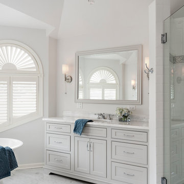 Hinsdale french flair master bath