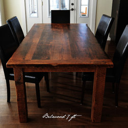 Reclaimed Wood Harvest Tables - Products
