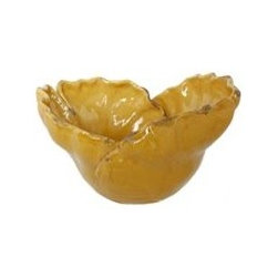 Ginkgo Yellow Large Wrapped Leaf Bowl - Products