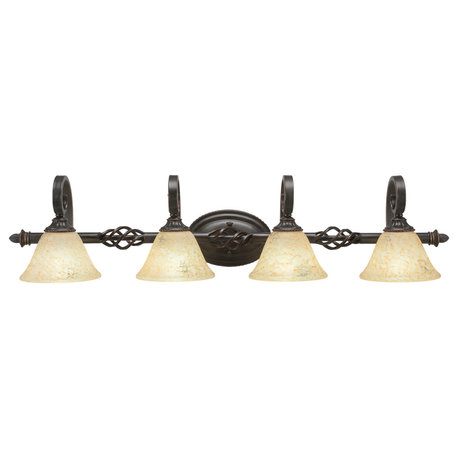 Elegante 4-Light Bath Bar, Italian Marble