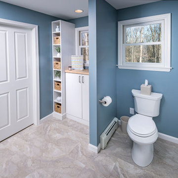 Harrisburg, PA Spa-calm, Age-ready, & Storage Smart Bathroom Remodel