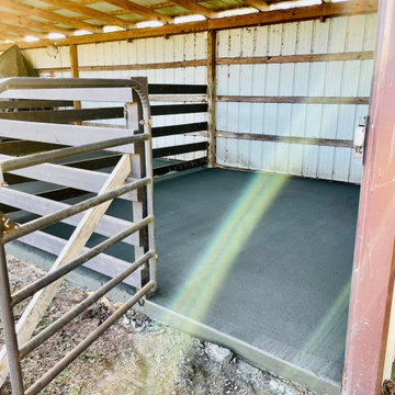 Concrete Padding | Custom Stall Installation