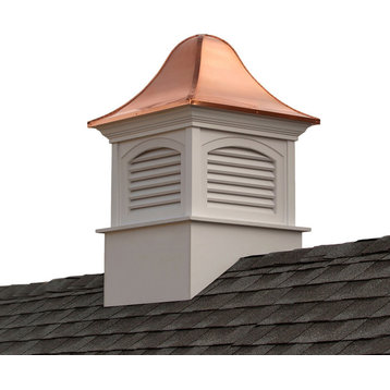 Fairfield Vinyl Cupola With Copper Roof, 60"x97"