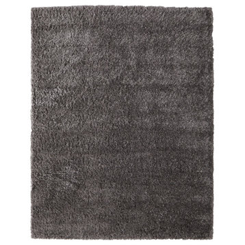 Loman Modern Solid, Gray, 5'x8' Area Rug