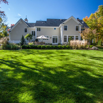 Basking Ridge, NJ Bluestone Patio, Outdoor Kitchen, Fireplace & Pond