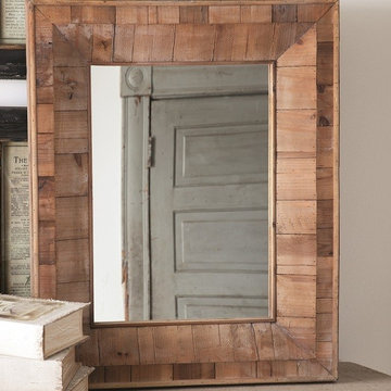 Reclaimed Wood Rectangle Mirror