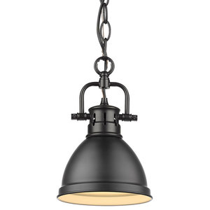 Golden Lighting 3602-M1L RBZ One Light Mini Pendant Bronze