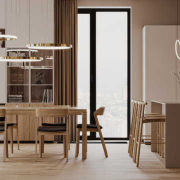 Bright Dining and Kitchen Area
