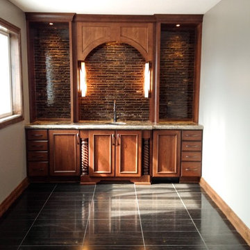 Wichita Traditional Basement Wet Bar