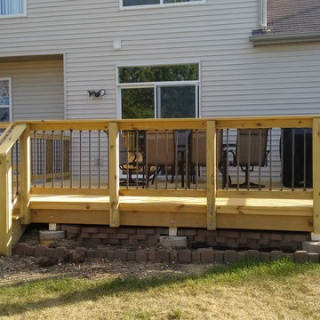 Multi Level Wood Deck in Plainfield, IL
