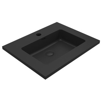 Moore integrated Black sinks, 24"