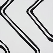 8"x8" Chawen Handmade Cement Tile, White/Black, Set of 12
