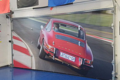 Mural Installs: Porsche Collector's Garage & Residence