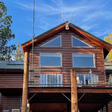 New Mexico Steel Log Cabin