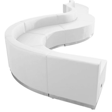 Flash Furniture Hercules Alon 9 Piece Reception Seating in White