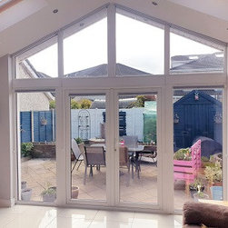 Gable pleated blinds for apex windows fitted in Swords, Dublin - Products
