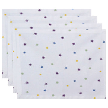 18"x14" Veggie Dots Placemats, Set of 4, Purple