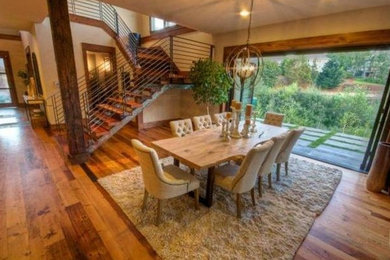 This is an example of a dining room in Portland.