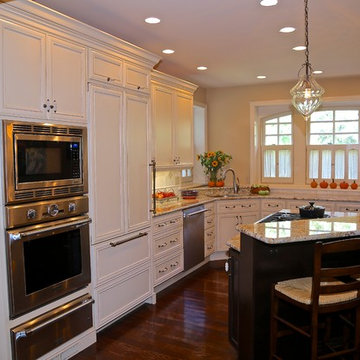 Classic Philadelphia Kitchen Remodel | Elegant Cream Cabinetry & Granite Counter