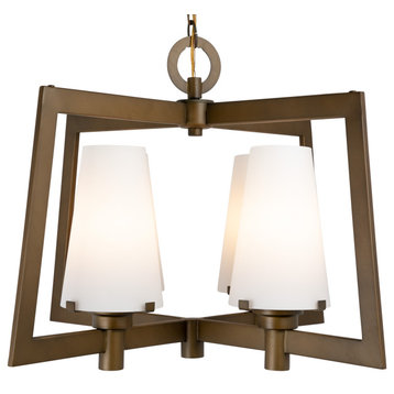 Hyde Park 4-Light Chandelier, Vintage Gold