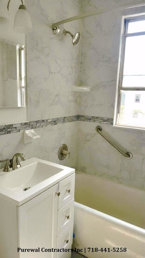 Old NYC Bathroom To New Contemporary Suite
