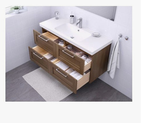 Ikea 4 Drawer Morgon Vanity, Ikea Bathroom Vanity Sink Drain