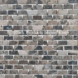MSTB-38 MINI-BRICK EMPERADOR DARK TUMBLED - Mosaic Tile