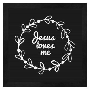 Jesus Loves Me This I Know Scripture Nursery Wall Art Farmhouse Novelty Signs By The Green Door Home Decor
