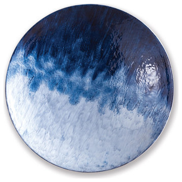 Blue Wash Decorative Plate, Large