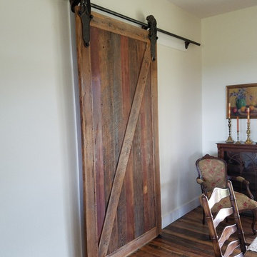 SLIDING DOOR AND HARDWOOD FLOORS