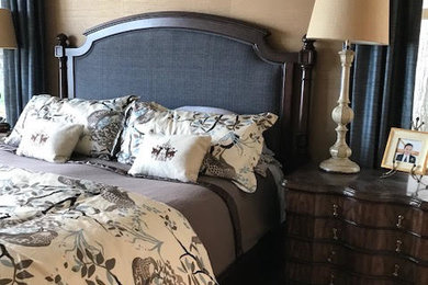 Bedroom - mid-sized traditional master carpeted and beige floor bedroom idea in Portland Maine with beige walls and no fireplace