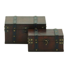 Faux Leather Storage Box Bins And Bo Houzz Brimfield May Bluebeard Bo Set Of 2 Storage Bins And