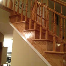 staircase red oak