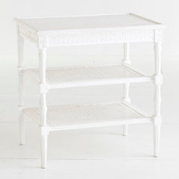 Handcarved Rattan Table - Side Tables And End Tables