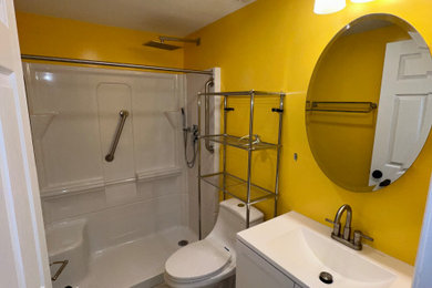 Yellow Bathroom For Senior