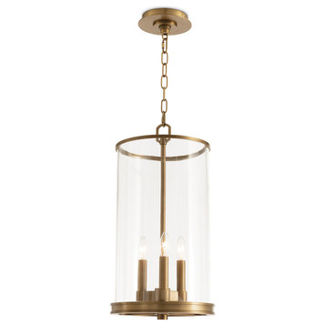 Southern Living Adria Pendant, Natural Brass