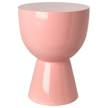 Lacquered Accent Stool | Pols Potten Tam Tam, Pink