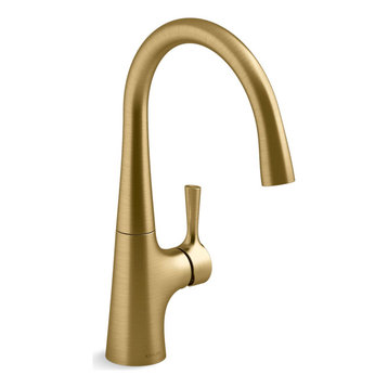 Kohler K-24663 Tempered 1.5 GPM 1 Hole Bar Faucet - Vibrant Brushed Moderne