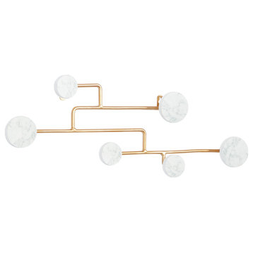 Glam Gold Wooden Wall Hook 46360