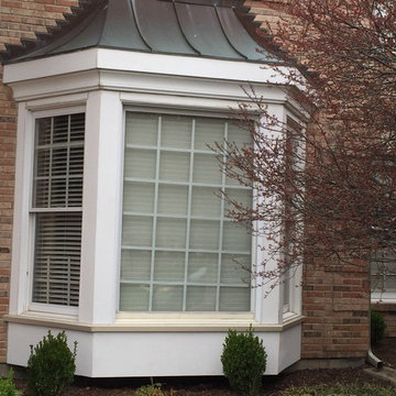 Architectural 7" wide insulated vinyl siding - Country Beige/Clay