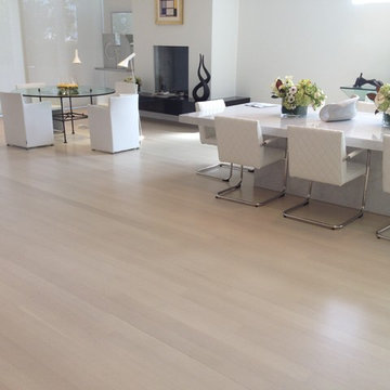 Newly Refinished Bleached Out White Oak Floors - Balboa Island, CA