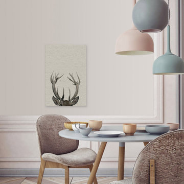 "The Antler" Painting Print on Wrapped Canvas