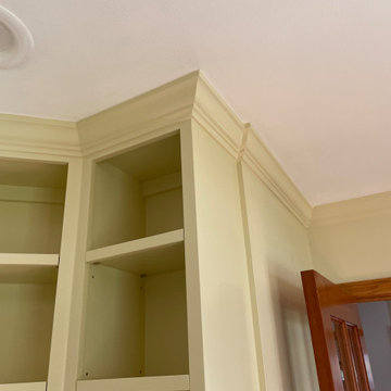 Built in bookshelves