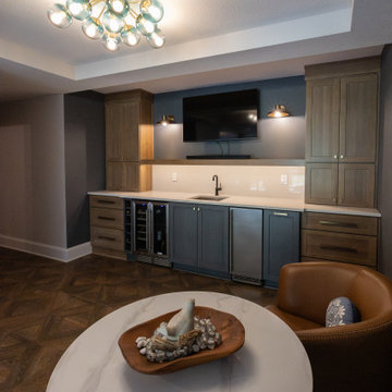 Two-Tiered Basement Designed for Family Fun