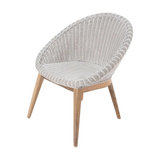 White Woven Tub Chair