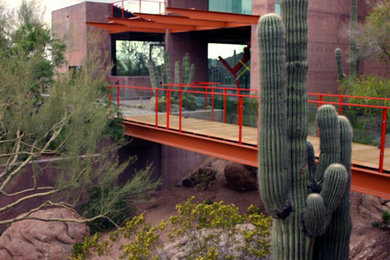 Example of a trendy home design design in Phoenix