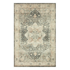 Loloi II Plush, Cloud-Like Texture ROS-09 Slate, Ivory Area Rug, 7'6"x9'6"